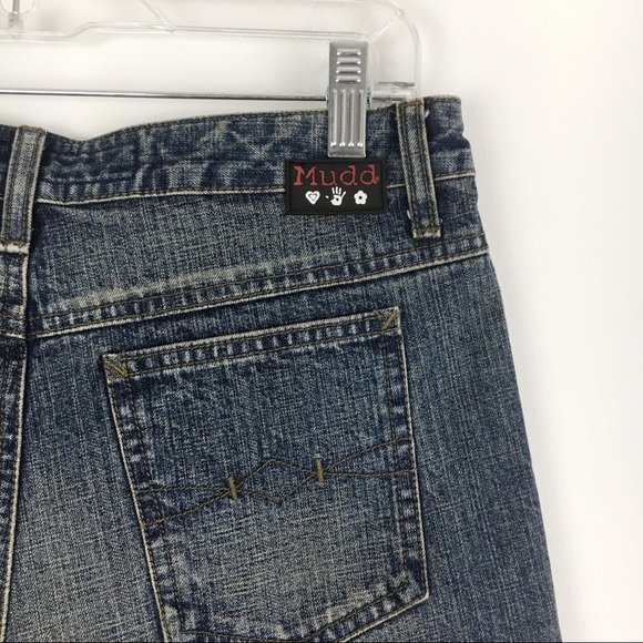 VTG Y2K Vintage Deadstock NWT NEW Mudd Limbo Hip Hugger Denim Jean Shorts Size 3 - Picture 6 of 7